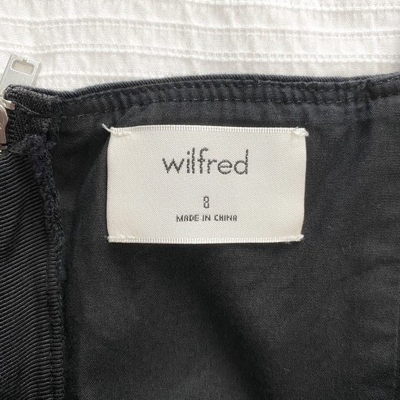 ARITZIA WILFRED BLACK TIE STRAP SWEETHEART FITTED MINI DRESS - 8 - Picture 6 of 8